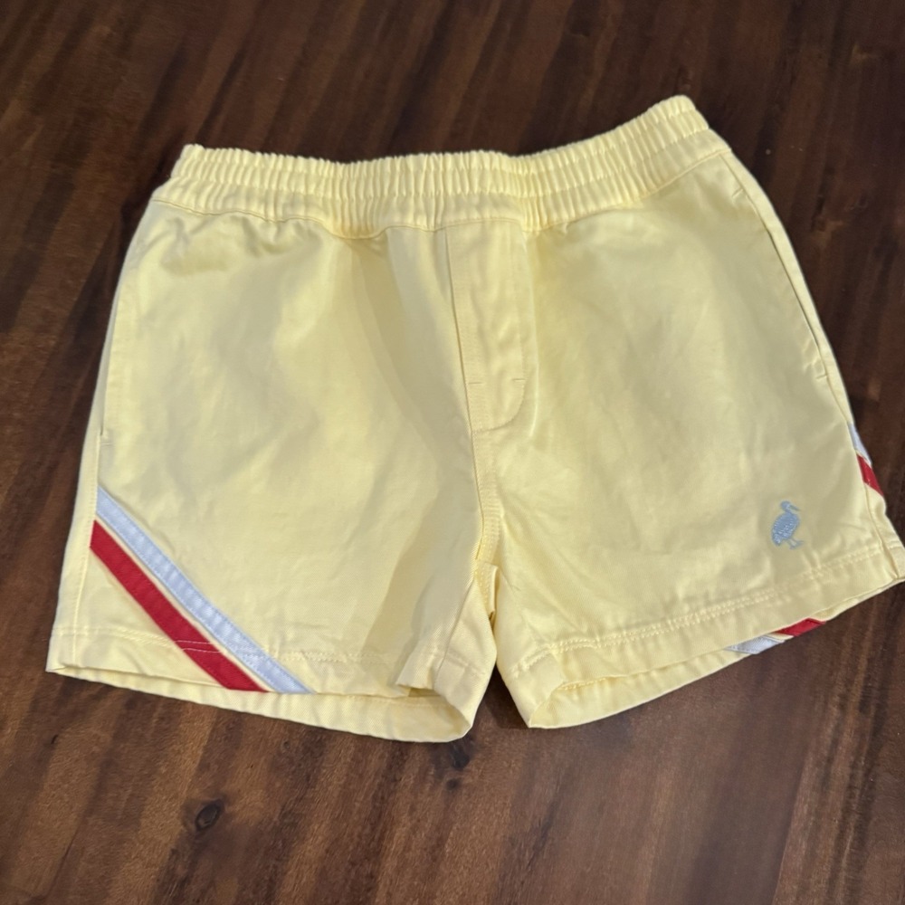 The Beaufort Bonnet Company TBBC Yellow Sheffield Shorts Kids Size 7 Cotton